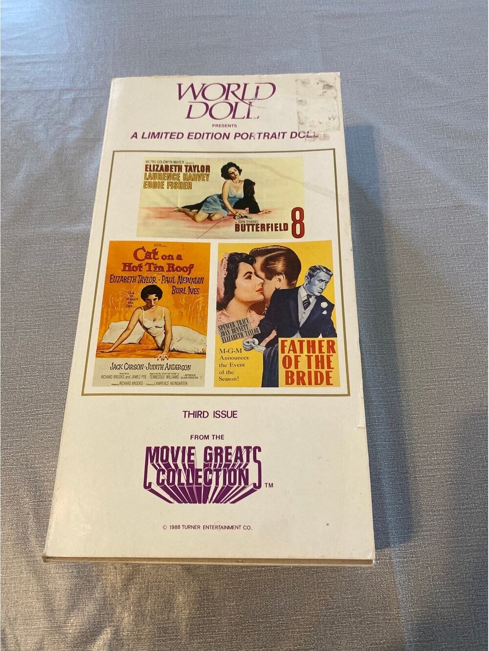 1988 Elizabeth Taylor “Movie Greats” World Doll Collection Father of the Bride